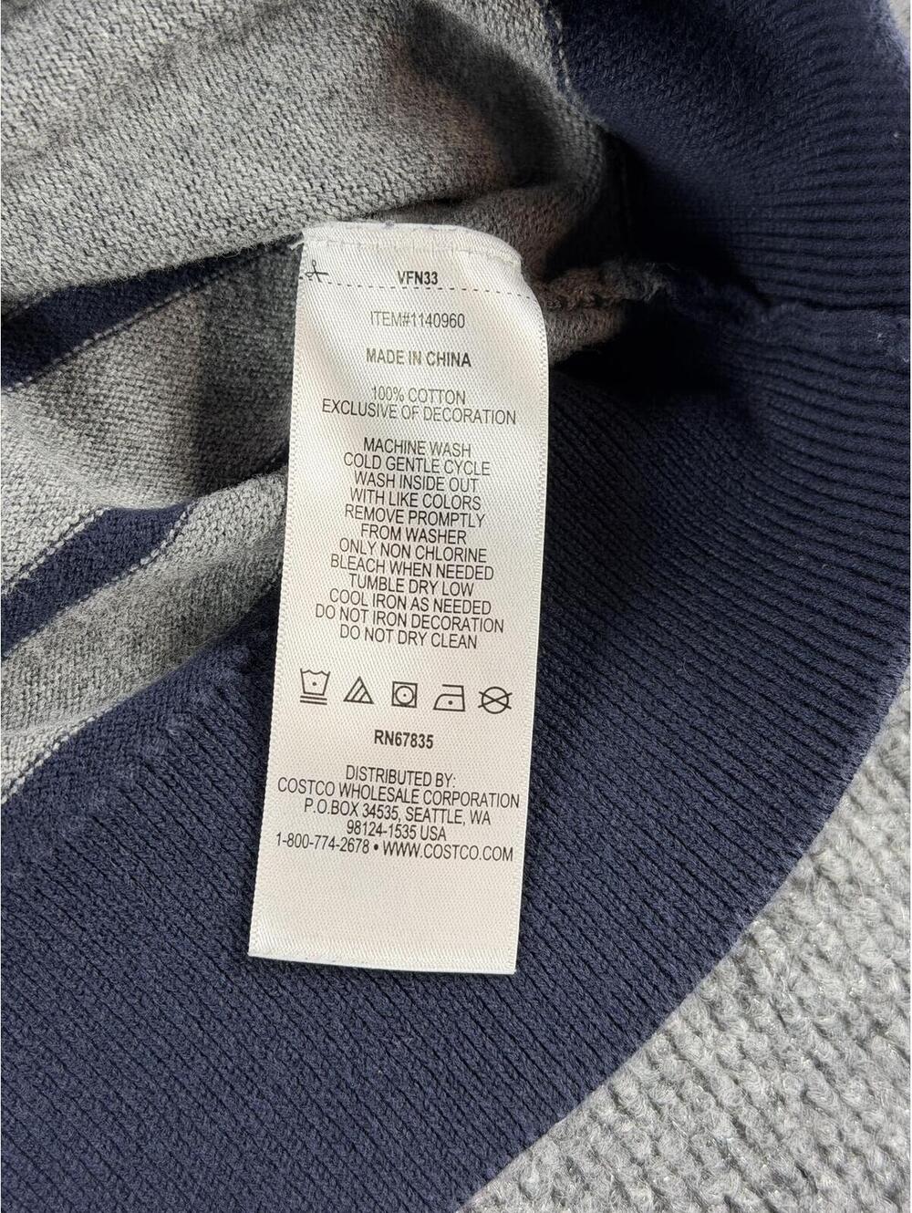 Nautica Women's Sweater Gray Navy Size Small, 3 Button accent, nautical, preppy - Picture 7 of 9